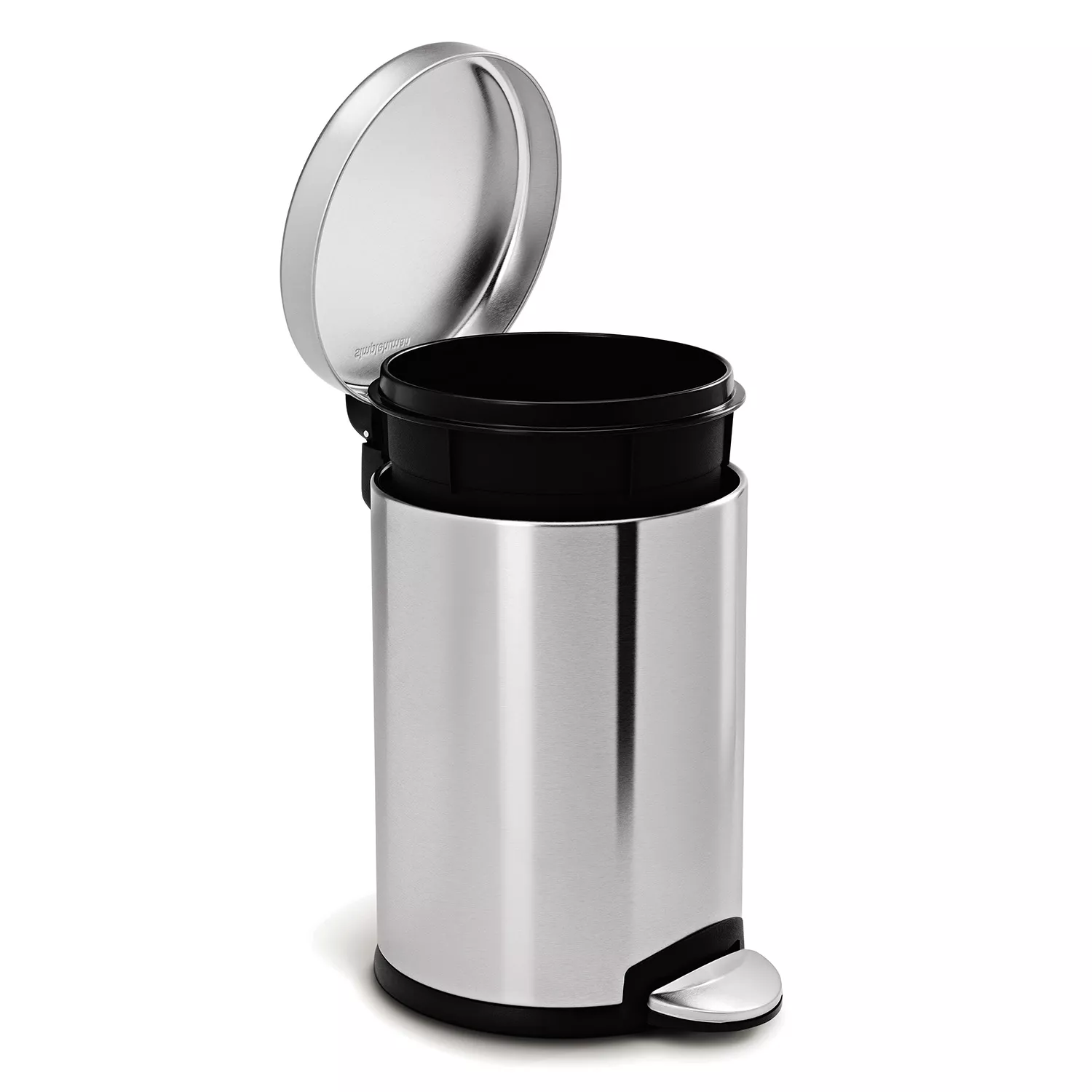 simplehuman 30 Liter / 8 Gallon Round Step Trash Can, Brushed Stainless  Steel & Reviews