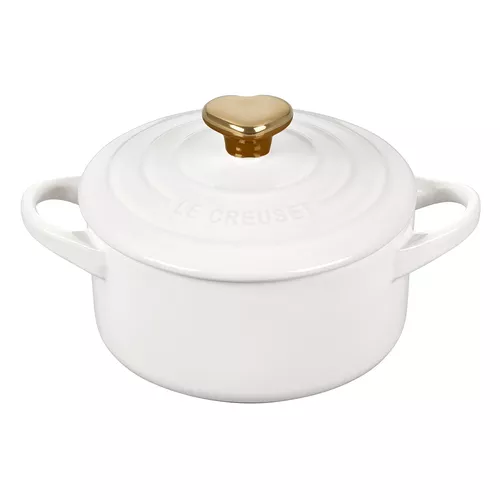 Le Creuset Petite Cocotte with Gold Heart Knob, 8 oz.
