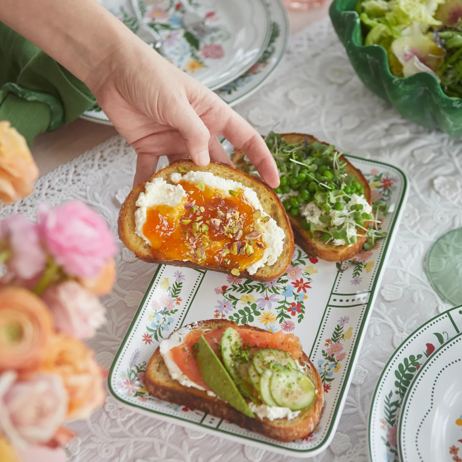 Sur La Table Fleur Rectangular Platter