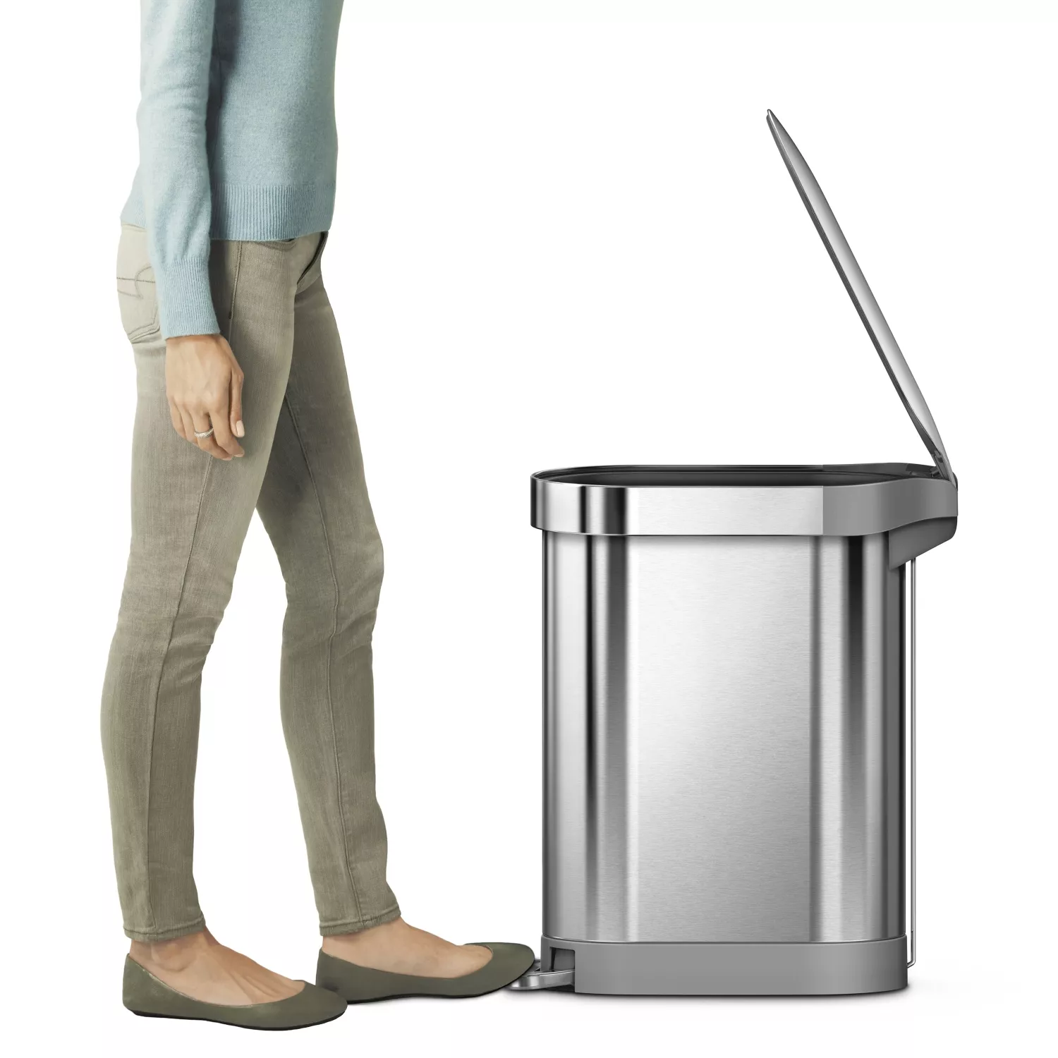 Simplehuman Slim Step Trash Can, 12 gal.