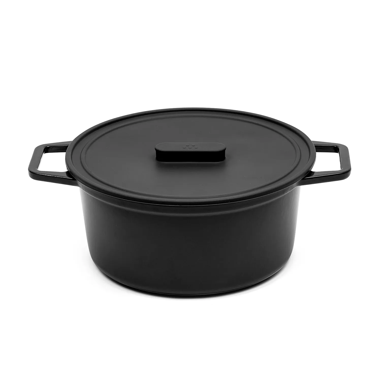 Misen Enameled Cast Iron Dutch Oven with Grill Pan Lid, 7 qt.