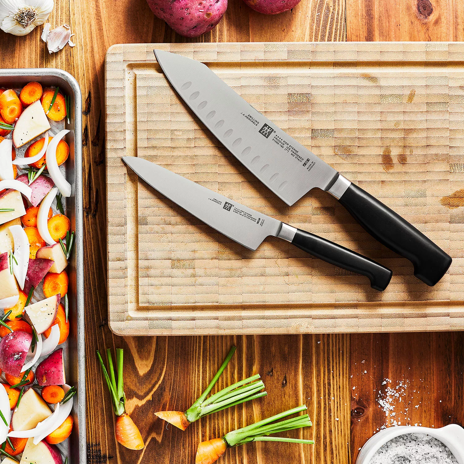 Zwilling J.A. Henckels Four Eco Star Rock & Chop 2-Piece Knife Set