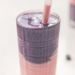 Purple and Pink Fruit Smoothie