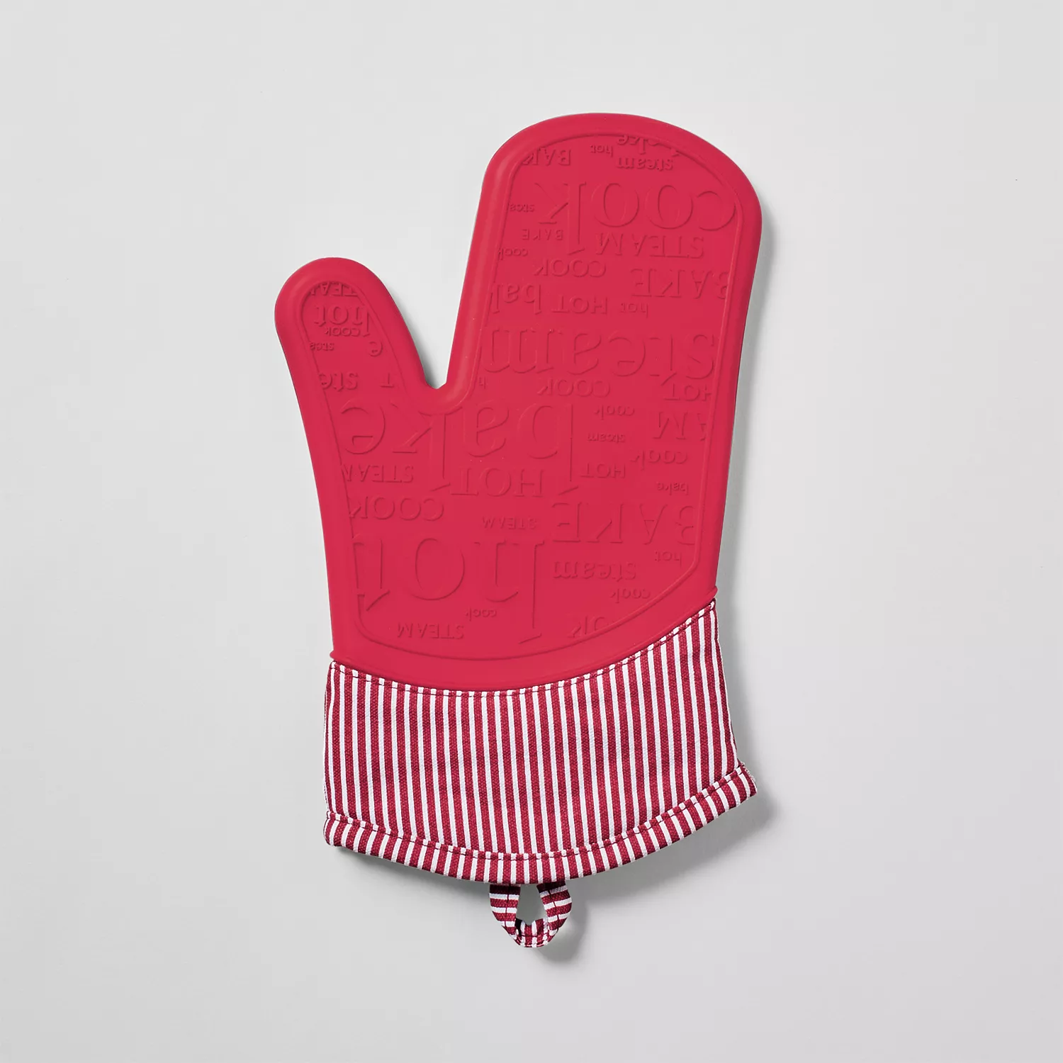 Sur La Table Silicone Striped Oven Mitt