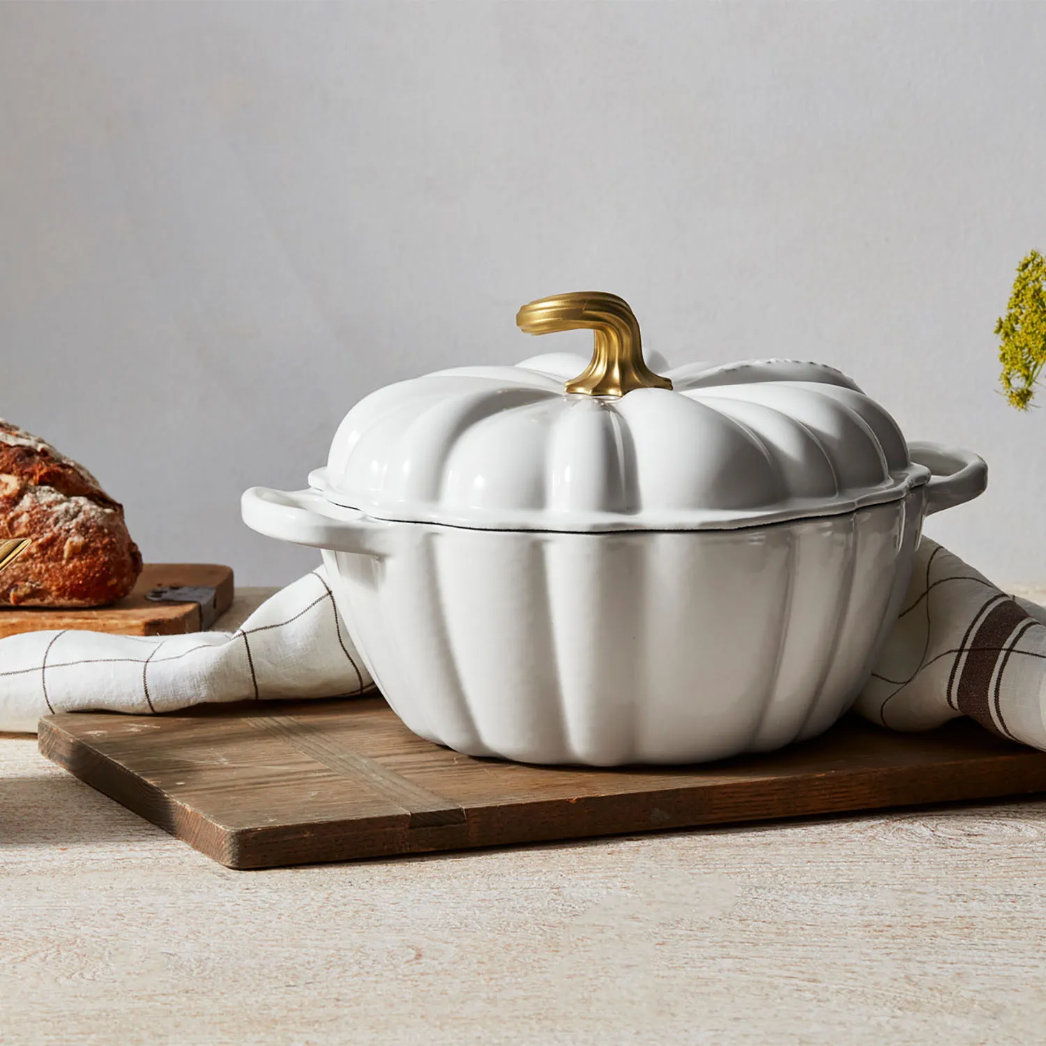 Le Creuset Enameled Cast Iron Pumpkin Cocotte, 4 Qt.