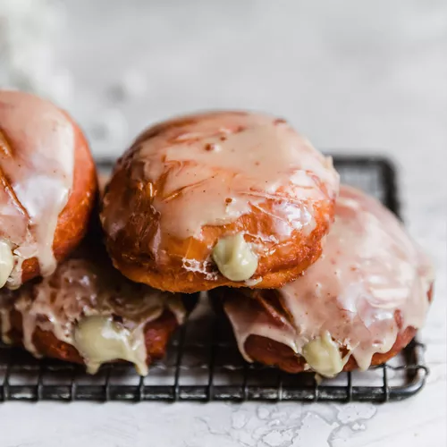 Sufganiyot: Pistachio Cream and Peanut Butter Cream