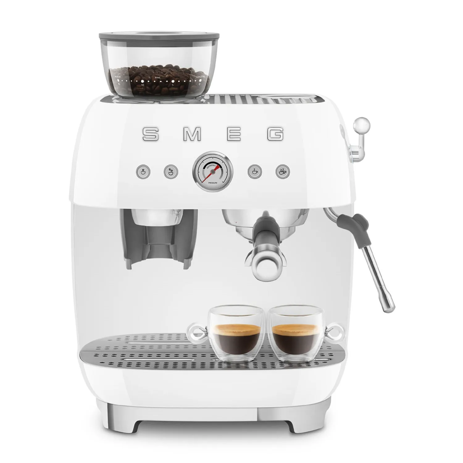 Smeg 50s Retro Style Aesthetic Espresso Machine with Grinder