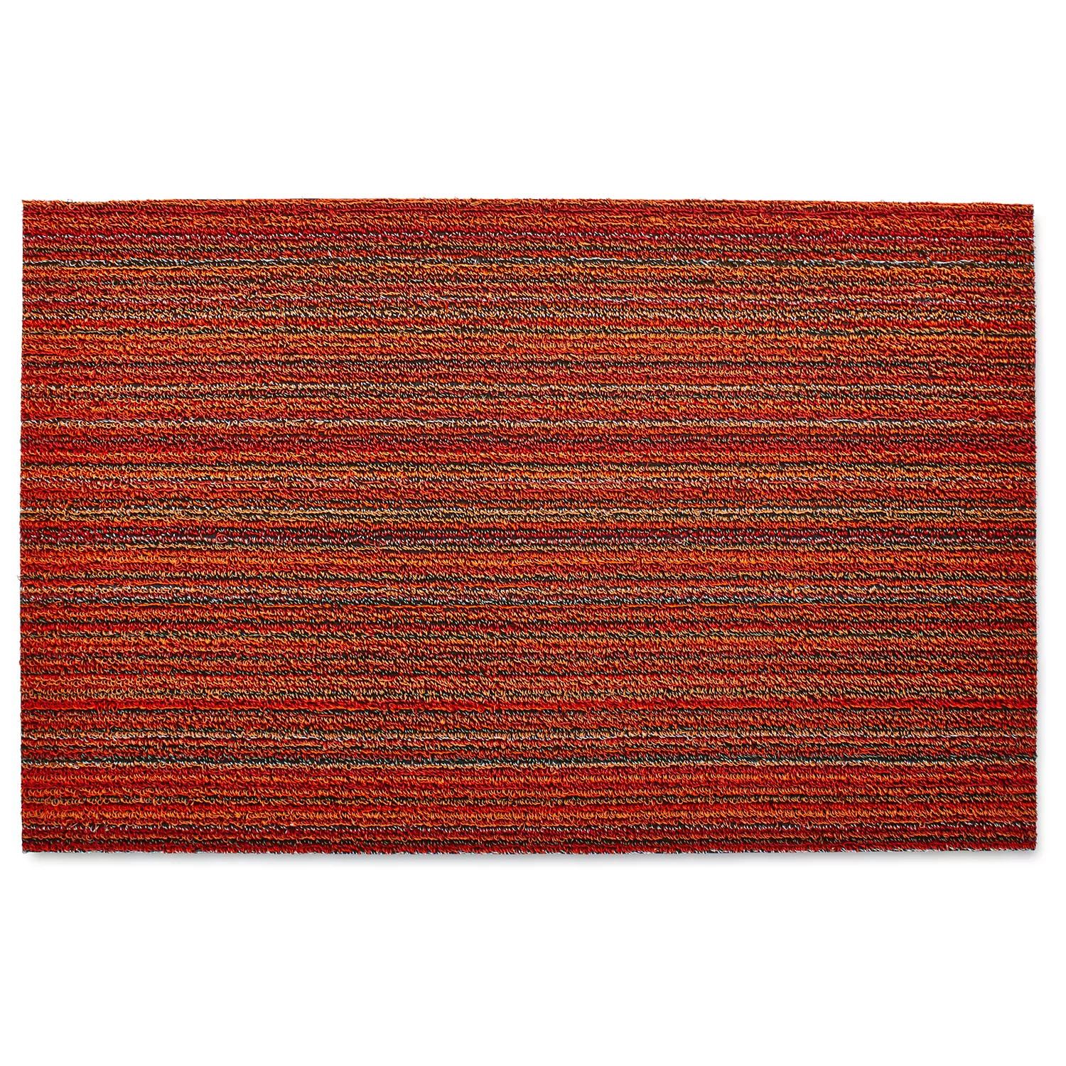 Chilewich Skinny Stripe Shag Mat, Orange