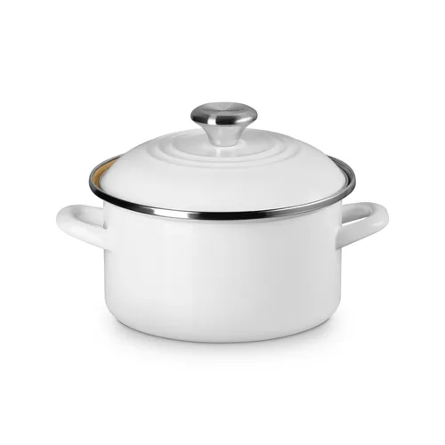 Le Creuset Petite Enameled Steel Stockpot, 3.8 qt.