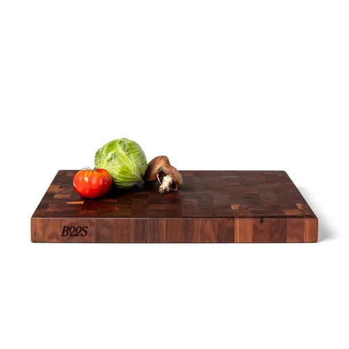 John Boos Walnut End-Grain Cutting Board, 24" x 18" x 2.25"