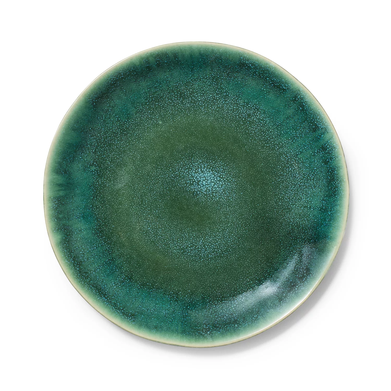 Sur La Table Cloud Emerald Dinner Plate