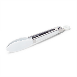 Sur La Table Silicone-Tipped Tongs, 7" Sturdy and works well on small food items, great to use as ice tongs and I like the lock at the top for easy storing