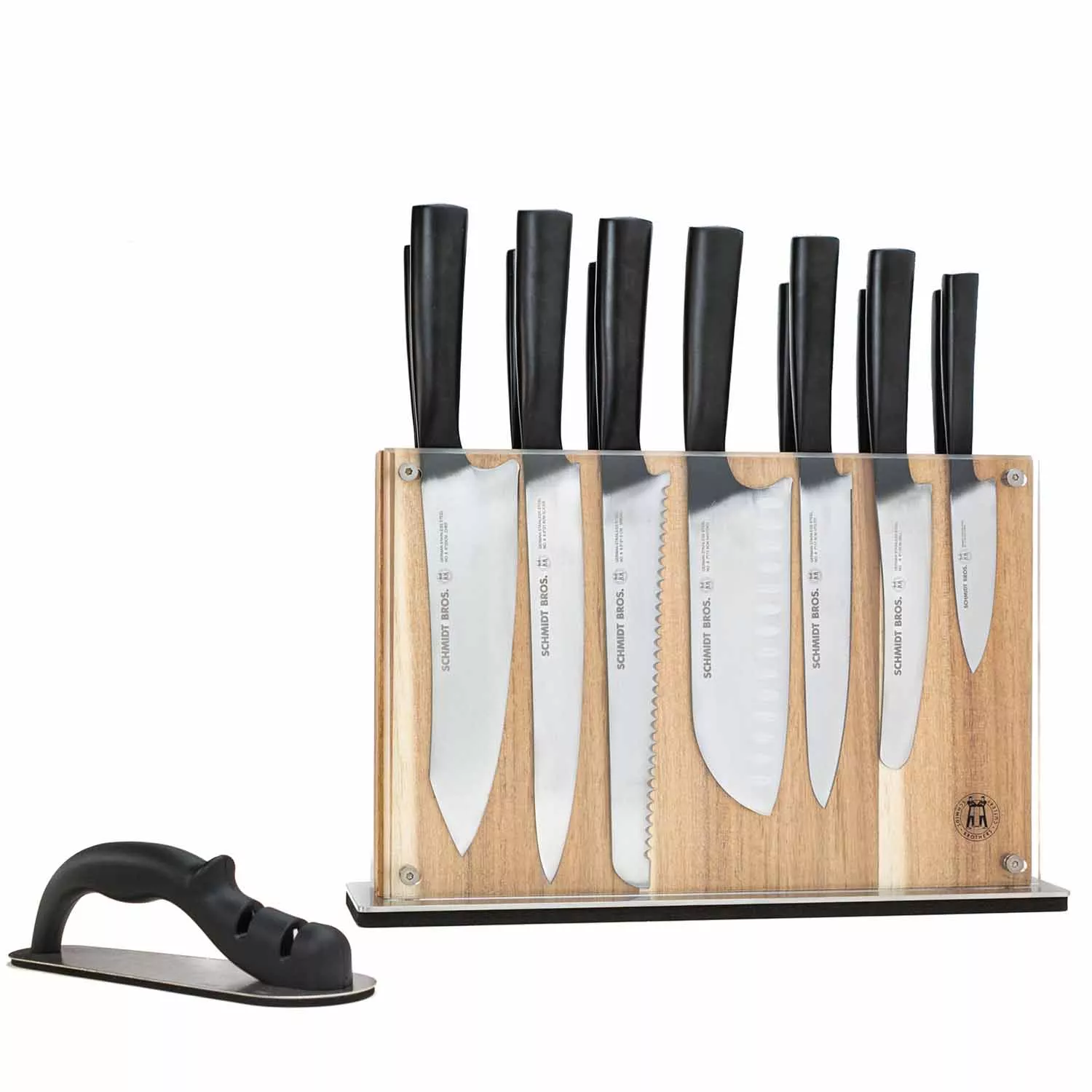 Schmidt Brothers Black Subway 15-piece Knife Block Set