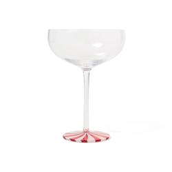 Sur La Table Peppermint Coupe Glass