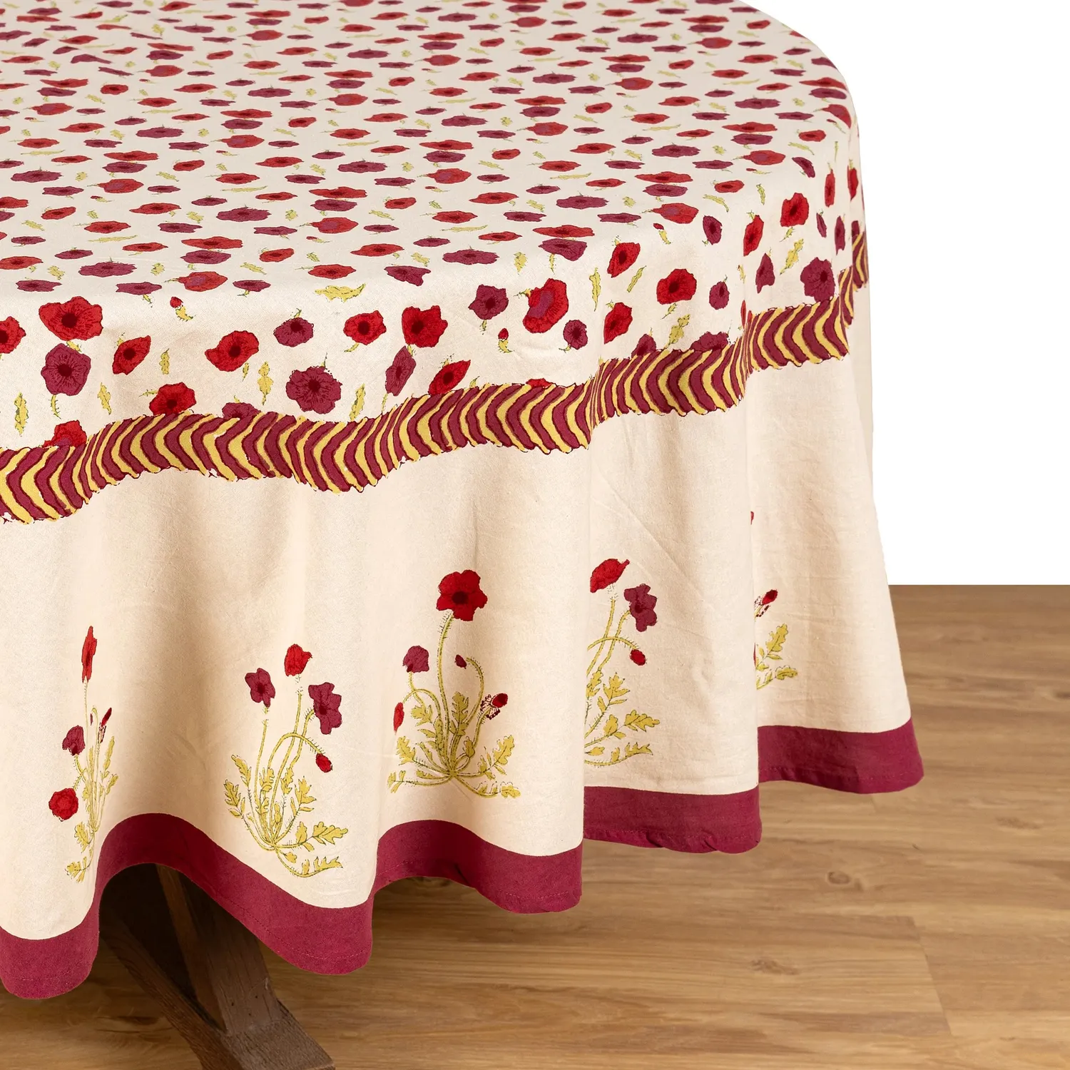 Couleur Nature Poppies Tablecloth