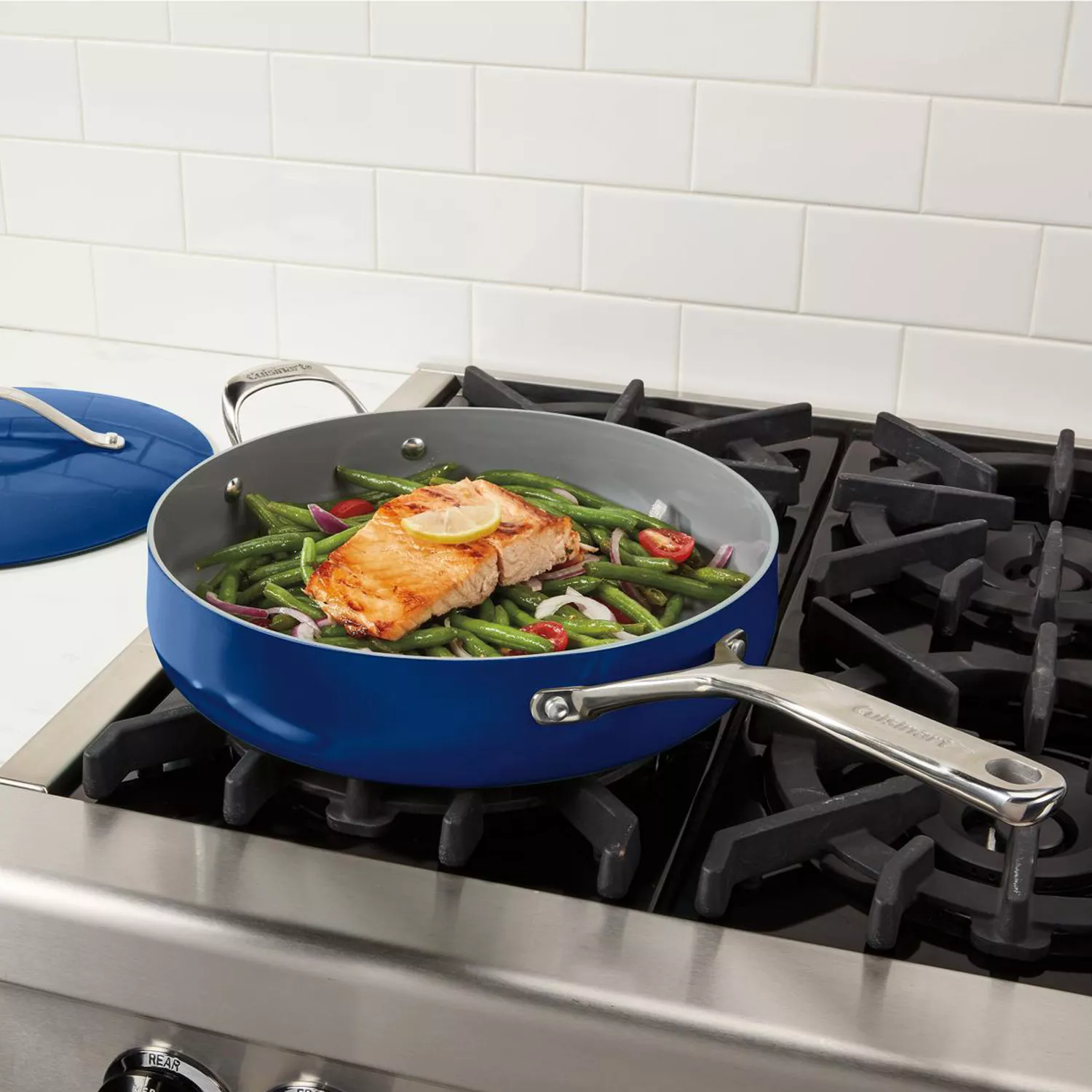 Cuisinart Culinary PurelyCeramic Sauté Pan with Lid, 4.5-qt.