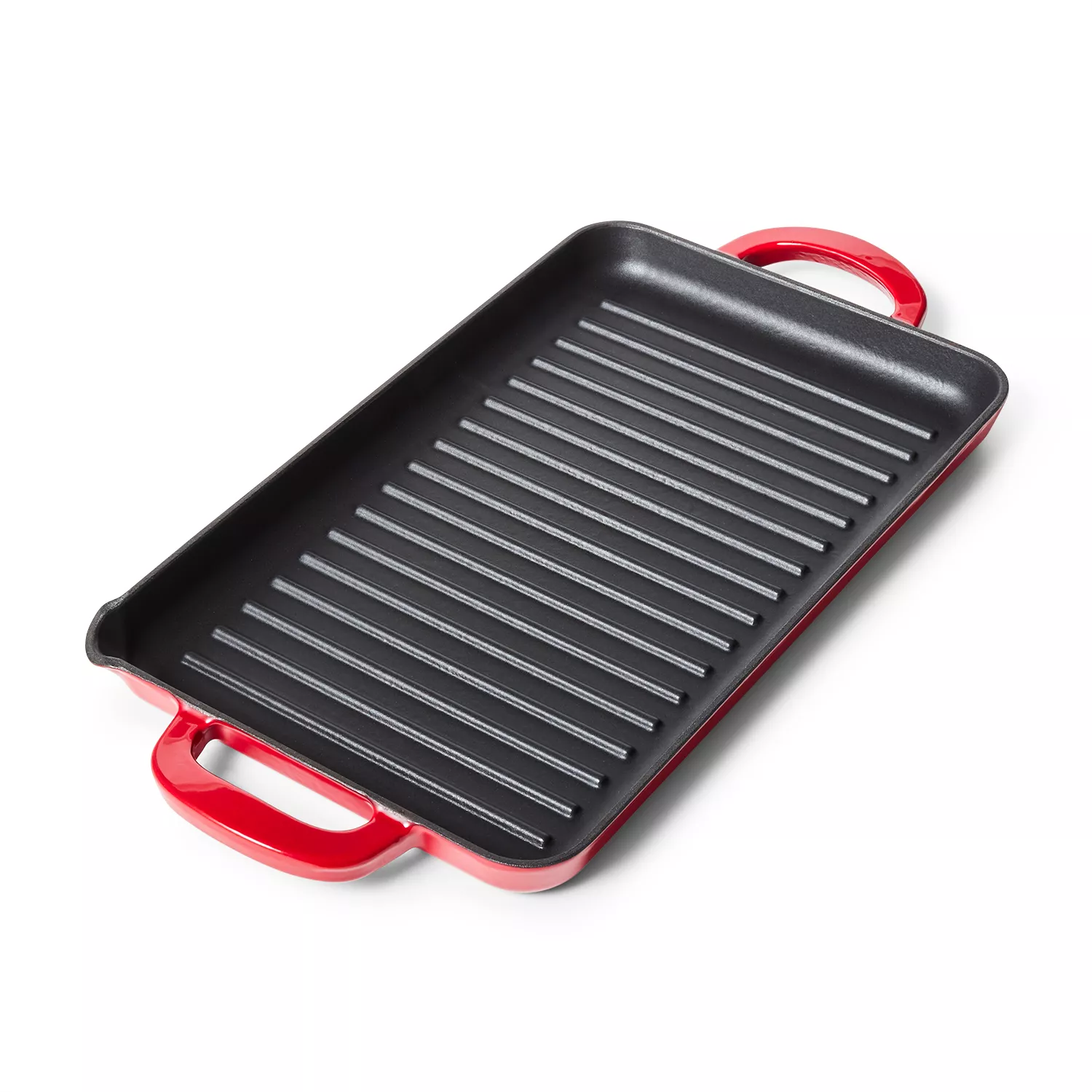 Sur La Table Enameled Cast Iron Grill Pan, 15" x 9"