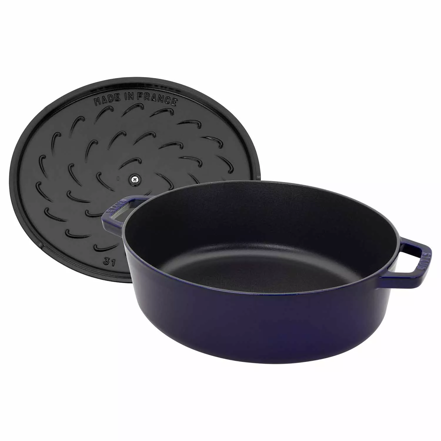 Staub Cast Iron Wide Oval Dutch Oven, 6.25 Qt. 