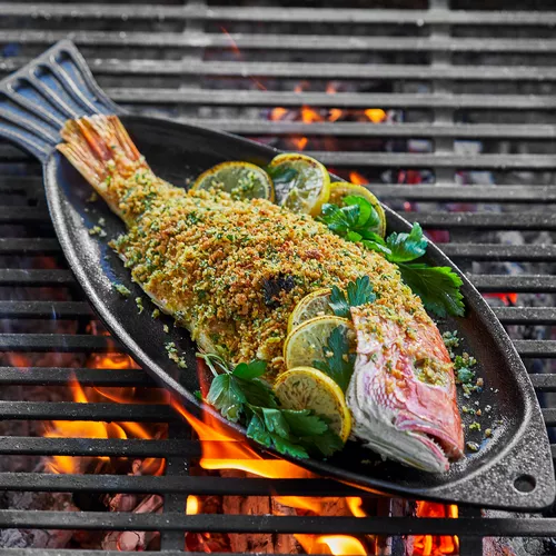 Sur La Table Cast Iron Fish Pan