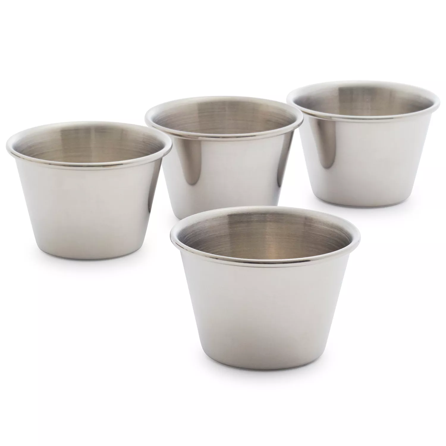 Stainless Steel Sauce Cups with Silicone Lids Reusable for Dipping Sauces  Salad Sauce Cups Stainless Steel for Restaurant Catering Stainless Steel  Dipping Sauce Cups Portion Cups Stainless Pink 