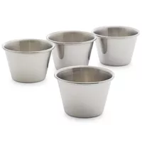 Sur La Table Stainless Steel Sauce Cups, Set of 4