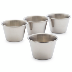 Stainless Steel Sauce Cups, Set of 4