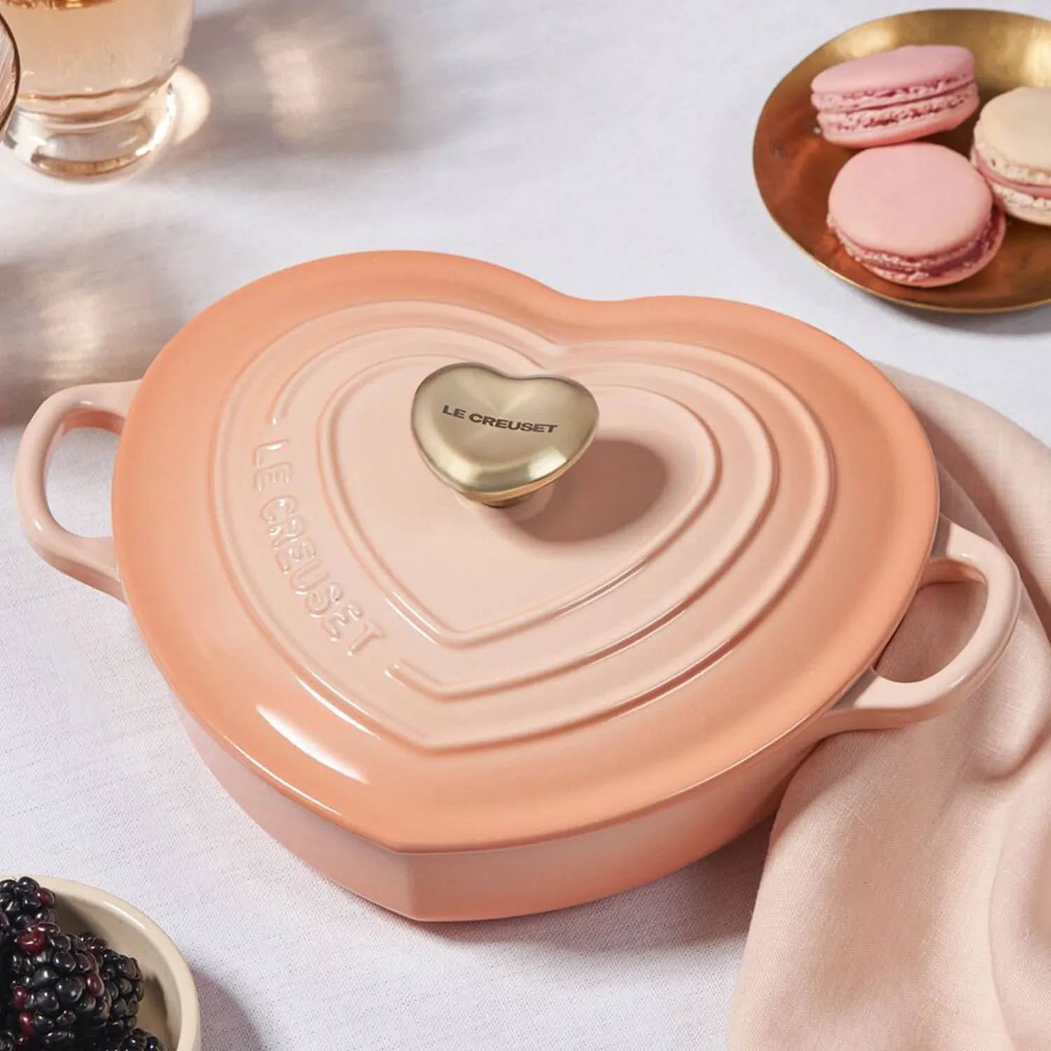 Le Creuset Shallow Heart Cocotte, 1.25 Qt.
