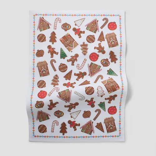 Sur la table Gingerbread Cookies Kitchen Towel