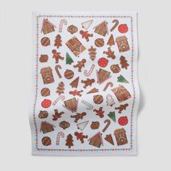 Sur la table Gingerbread Cookies Kitchen Towel