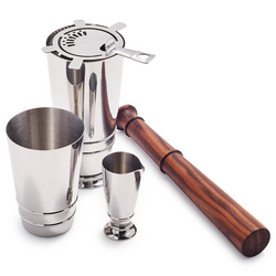 Crafthouse by Fortessa 4-Piece Cocktail Shaker Set