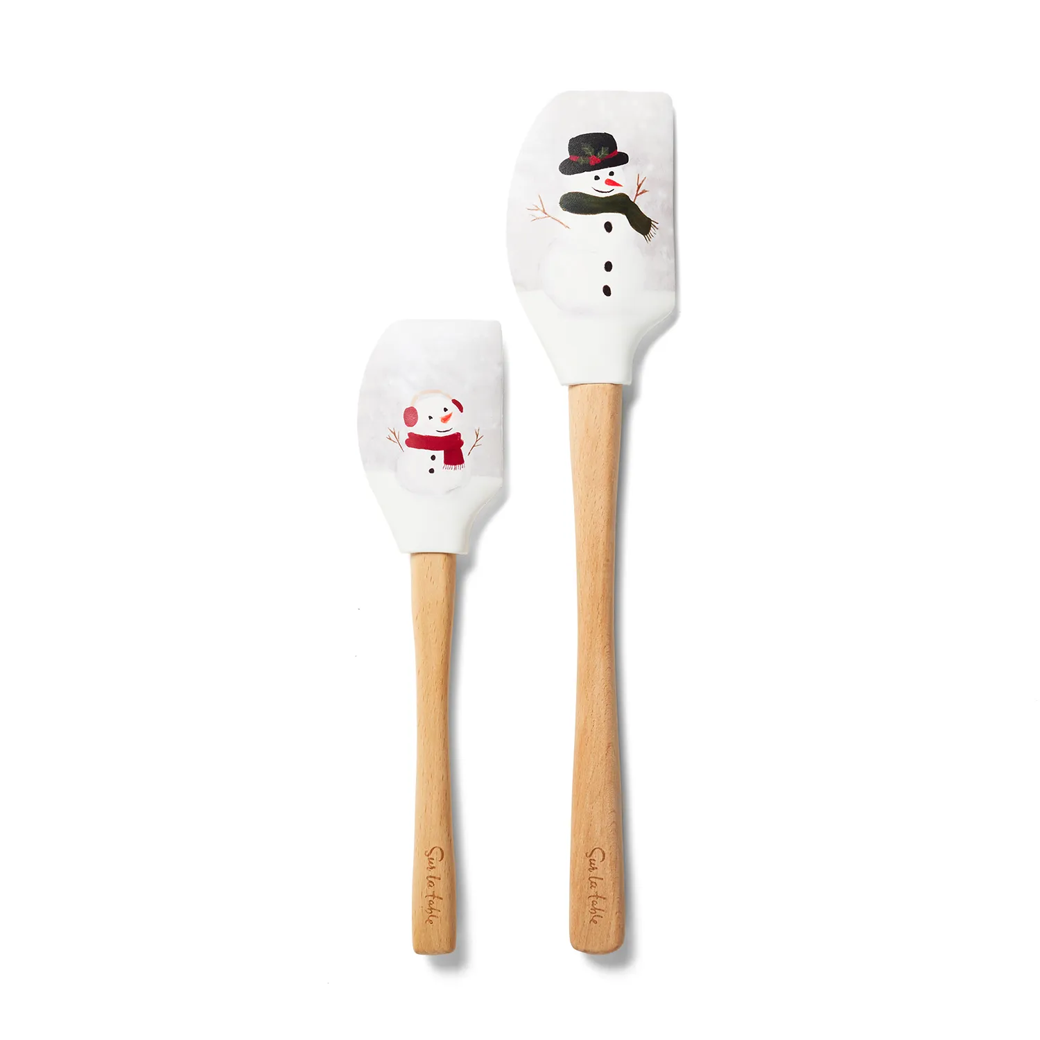 Sur la table Mini & Me Snowperson Spatulas, Set of 2