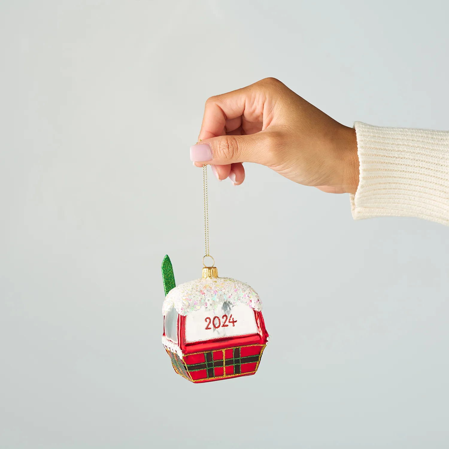 Sur La Table 2024 Gondola Glass Ornament, 3.2"