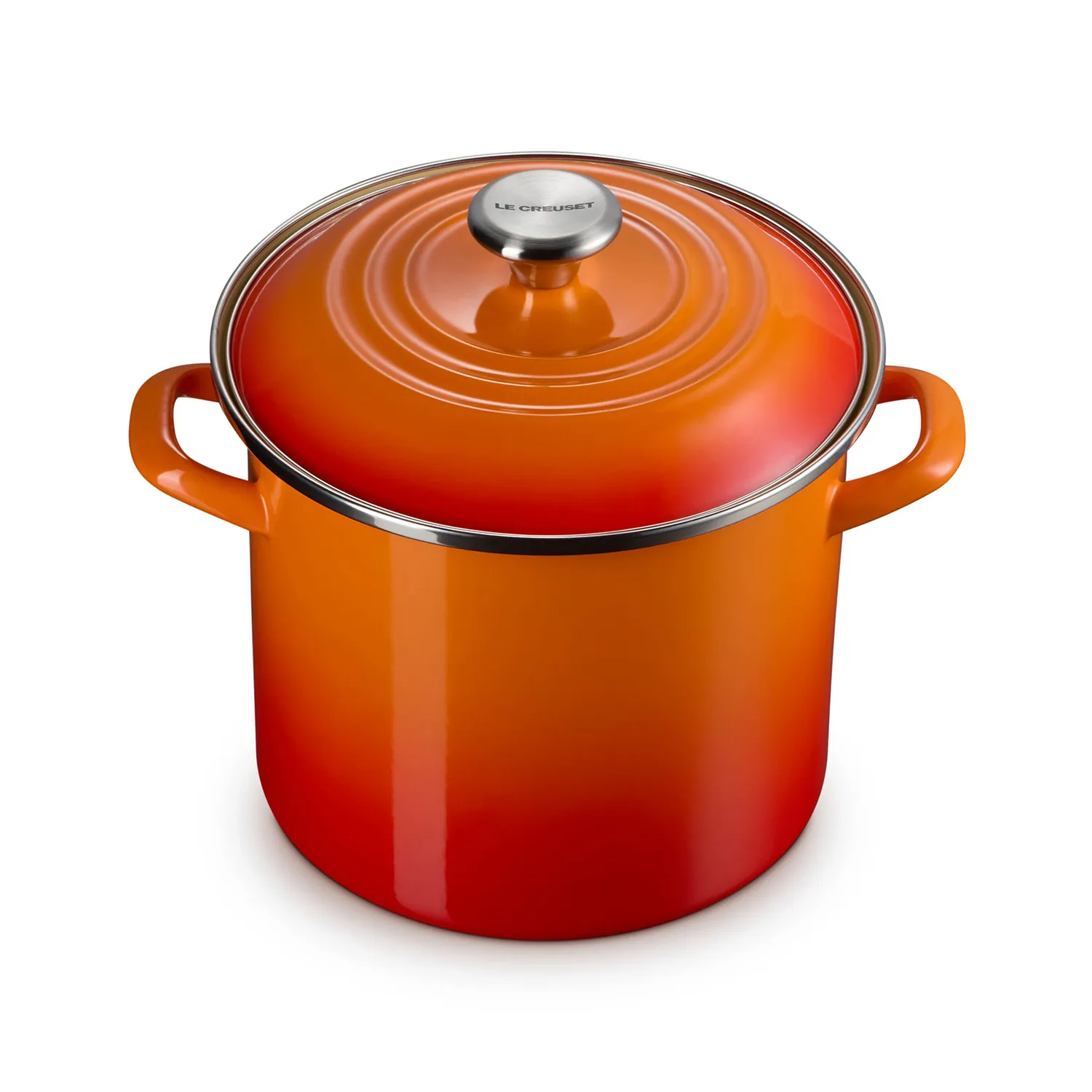 Le Creuset Enameled Steel Stockpot with Stainless Steel Knob, 8 qt.