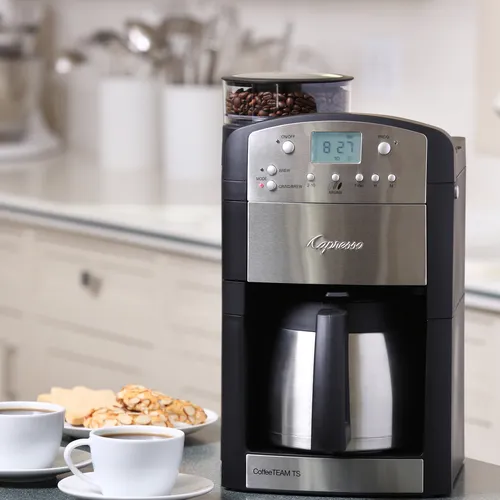 Capresso CoffeeTEAM TS Coffee Maker with Burr Grinder