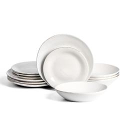Stone Lain Essence Stoneware 12-Piece Dinnerware Set
