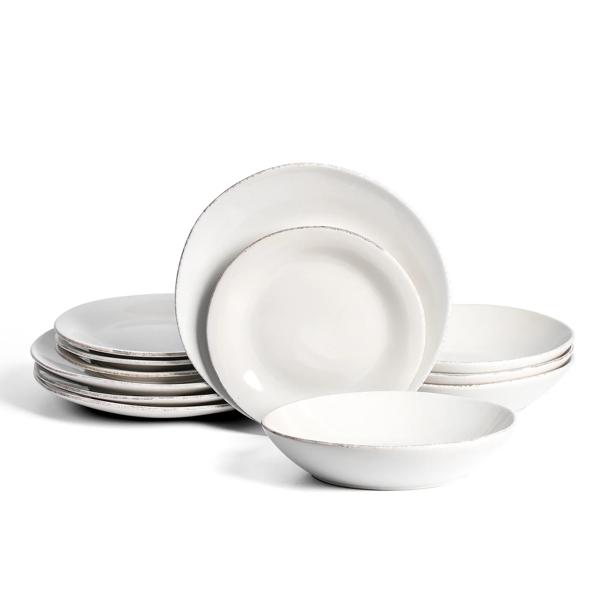 Stone Lain Essence Stoneware 12-Piece Dinnerware Set