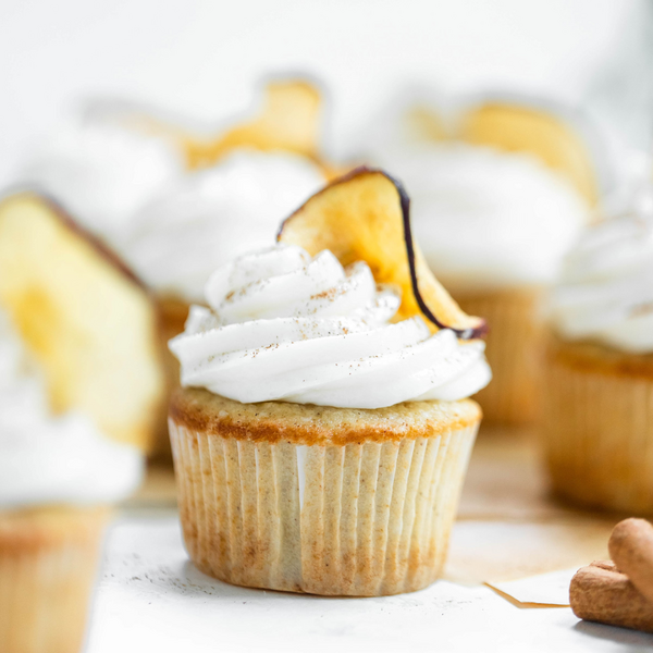 APPLE CIDER CUPCAKES WITH SPICED CIDER CREAM CHEESE FROSTING