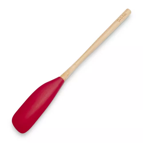 Sur La Table Flex-Core Silicone Jar Scraper with Wood Handle