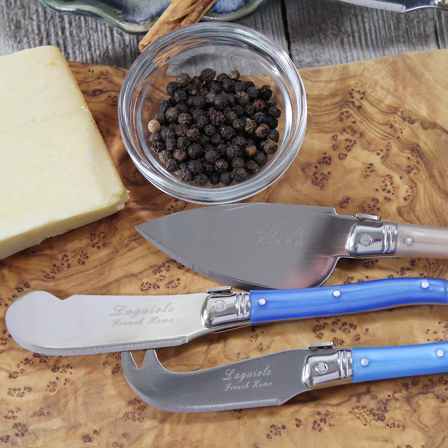 French Home 7-Piece Laguiole Cheese Knife & Spreader Set, 7 Piece