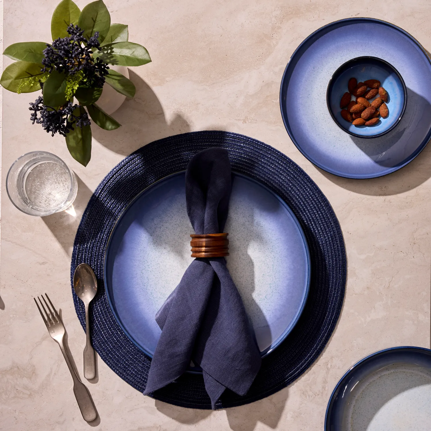 Sur La Table Lucent Reactive Glaze Salad Plate 