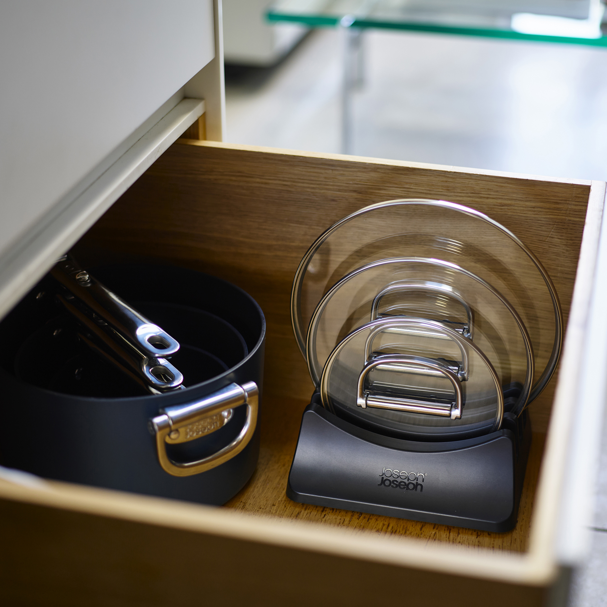 Joseph Joseph Space Ceramic Nonstick 7-Piece Saucepan Set