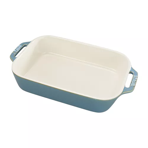 Staub Rustic Stoneware Bakers, Turquoise