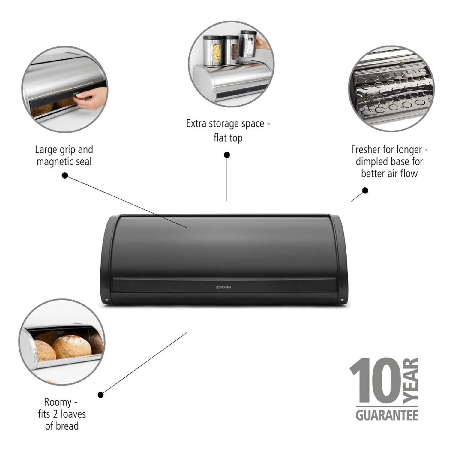 Brabantia Roll Top Bread Box
