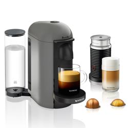 Nespresso VertuoPlus Deluxe by Breville with Aeroccino3 Frother, Black Great cup of coffee