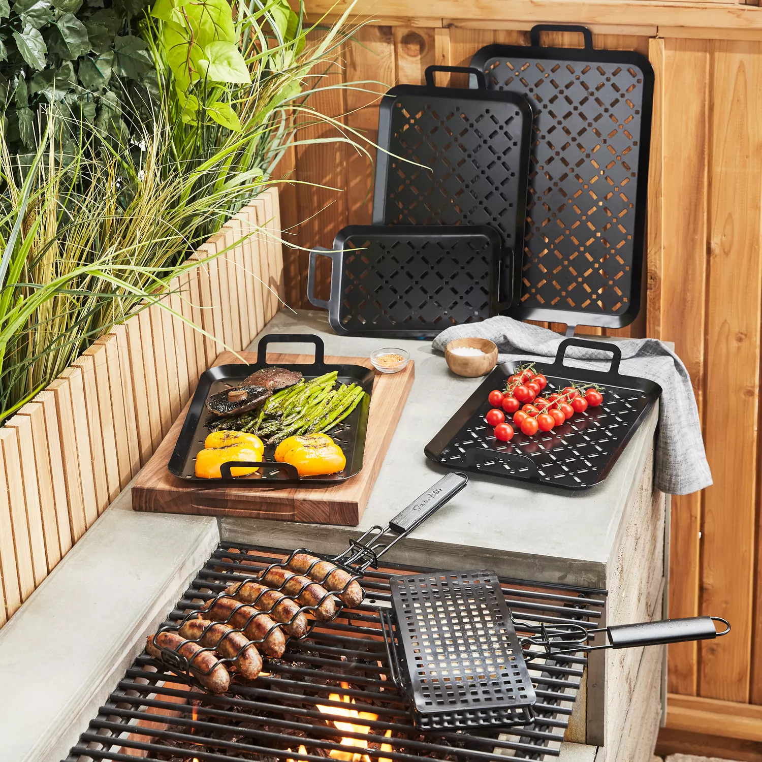 Outset Nonstick Grill, Taco Rack