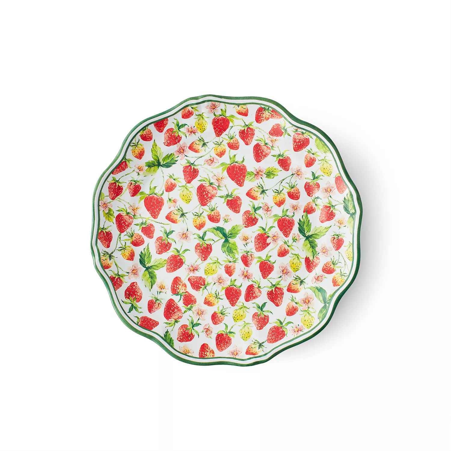 Sur La Table Wild Strawberry 12-Piece Melamine Dinnerware Set