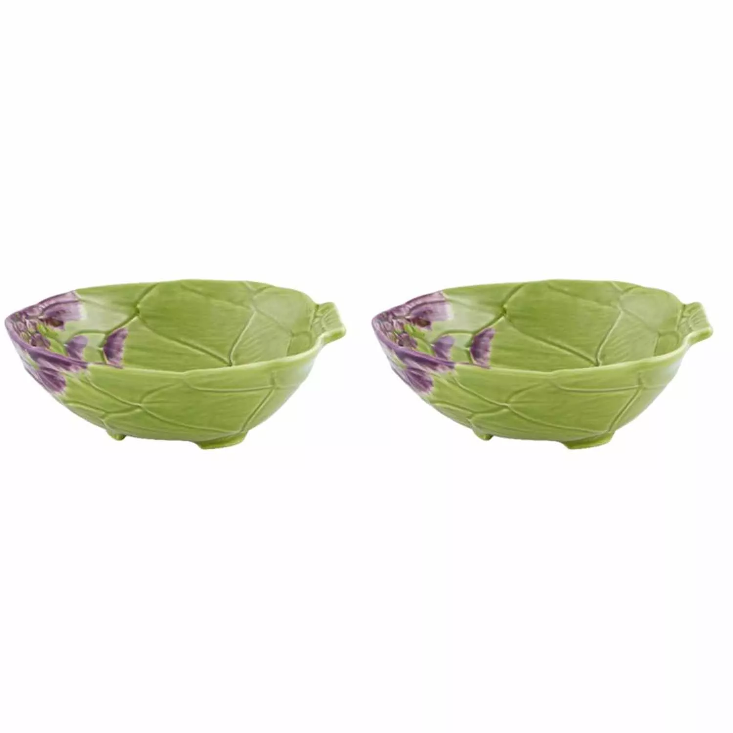 Bordallo Pinheiro Artichoke Pasta Plates, Set of 2