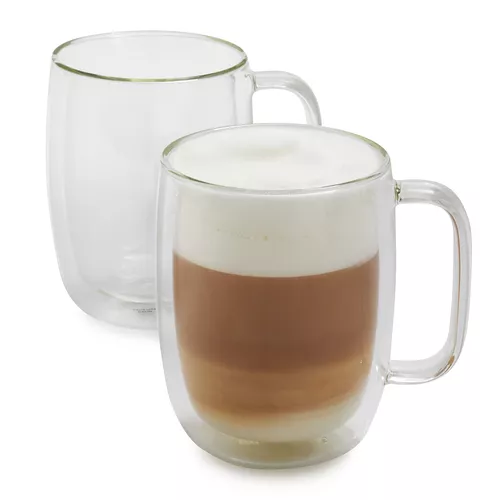 Zwilling J.A. Henckels Sorrento Plus Double-Wall Latte Glasses, 15 oz., Set of 2