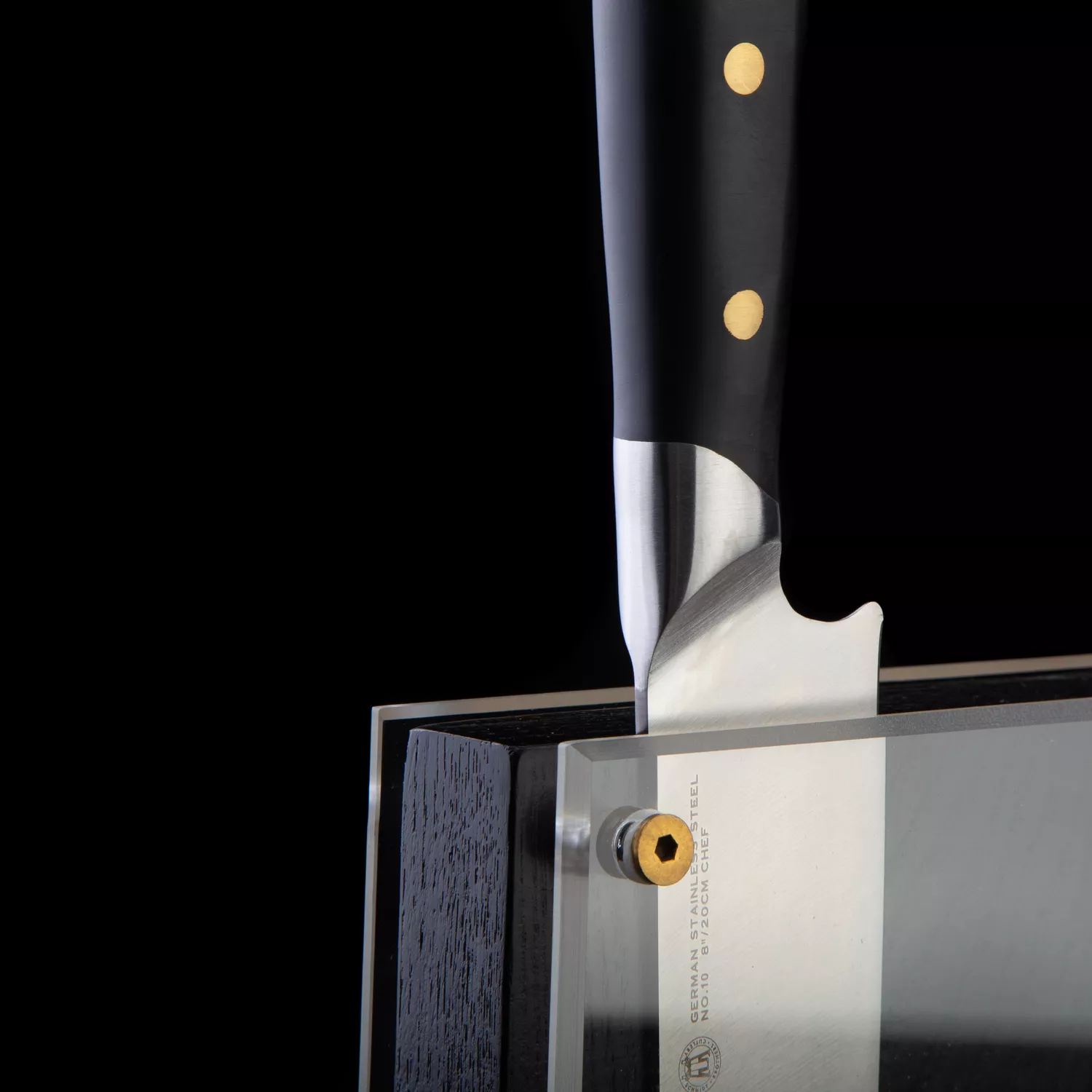 Schmidt Brothers Black & Brass 15-Piece Knife Block Set