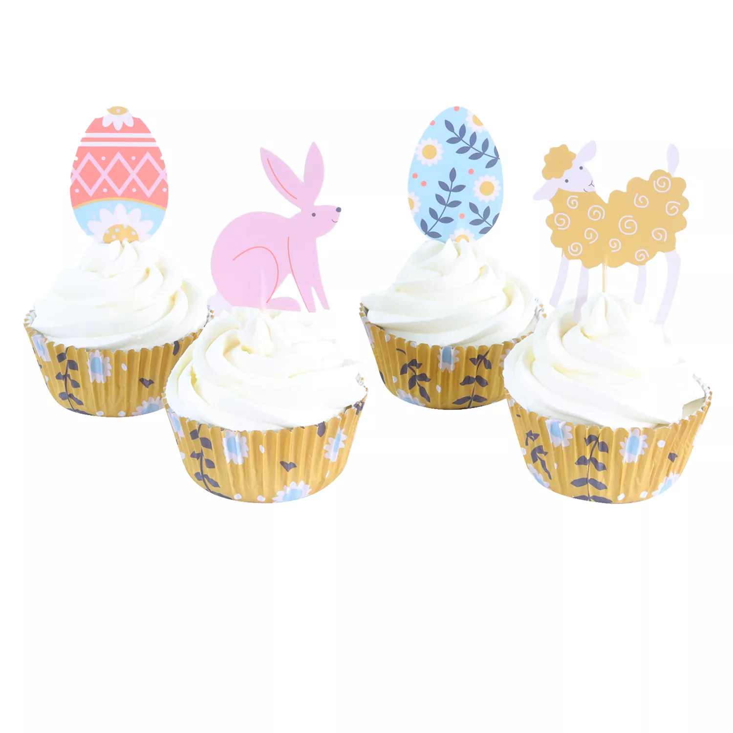 PME Happy Easter Cupcake Liners & Toppers, Set of 24